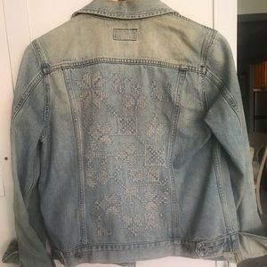 Lucky Brand Distressed Jean Jacket